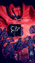 Load image into Gallery viewer, She’s a fighter/ undefeated hoodie