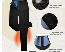 Load image into Gallery viewer, sauna high waist leggings with waistrainer buckles
